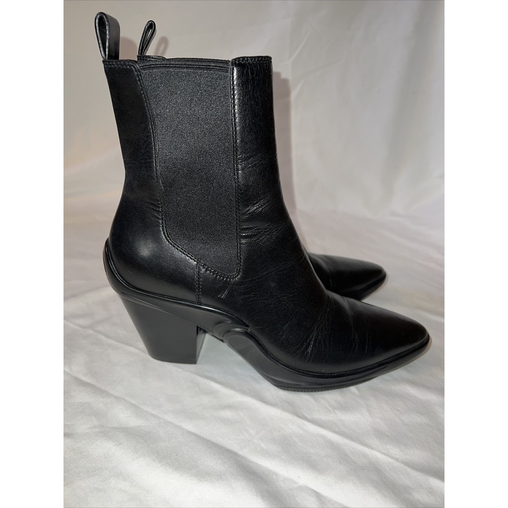 Stella Luna Ankle Boots Womens Size 37 Cowboy Heel Leather - Picture 3 of 8